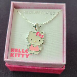 Hello Kitty Silver plated necklace.